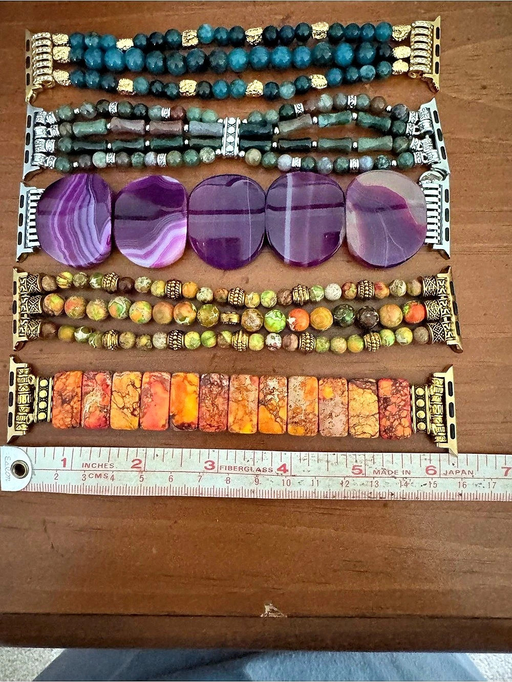 Cape Diablo Apple Watch Band Bundle of 4 + 1: Green, Purple, Orange, and Autumn